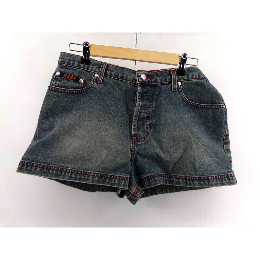 Vintage Zonz women's skater jean shorts 90's Y2K Size 13 button fly W32